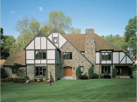 This website lets you browse house plans and gives you an estimate on what the cost to build it will be! Tudor Floor Plans, French Tudor, Tudor Design, Tudor Style House, Tudor House Plans, Vacation House Plans, Tudor Home, European House Plans, Shingle Exterior