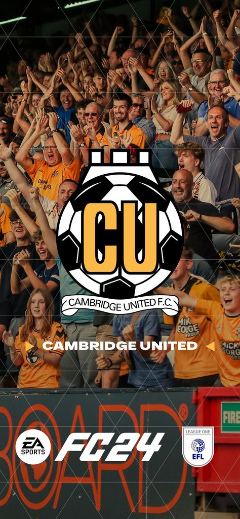 Cambridge United, Ea Sports Fifa, United Wallpaper, Fifa Football, Soccer Logo, Flag Football, Ea Sports, Football Club, Fifa