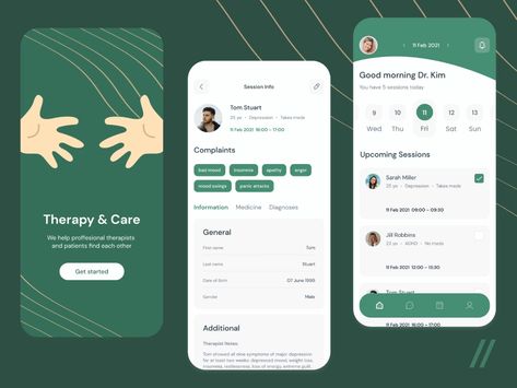 Mental Health App Mental Health Application Ui, Log In App Design, Mental Health App Ux Design, Moodboard App, Desain Ux, Health App Design, App Redesign, Suggested App, Health Apps