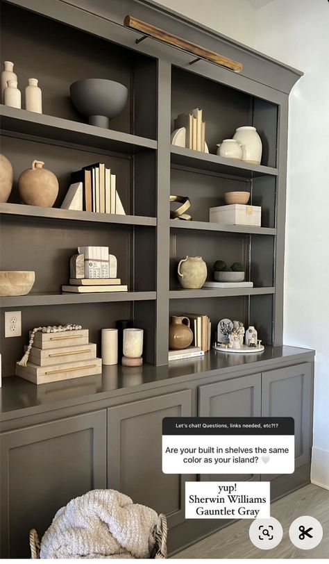 Corner Built In Shelves, Built In Shelves Living Room, Shelf Decor Living Room, Living Room Decor Inspiration, Home Library Design, Built In Bookcase, Bedroom Flooring, Built In Shelves, Living Room Inspo