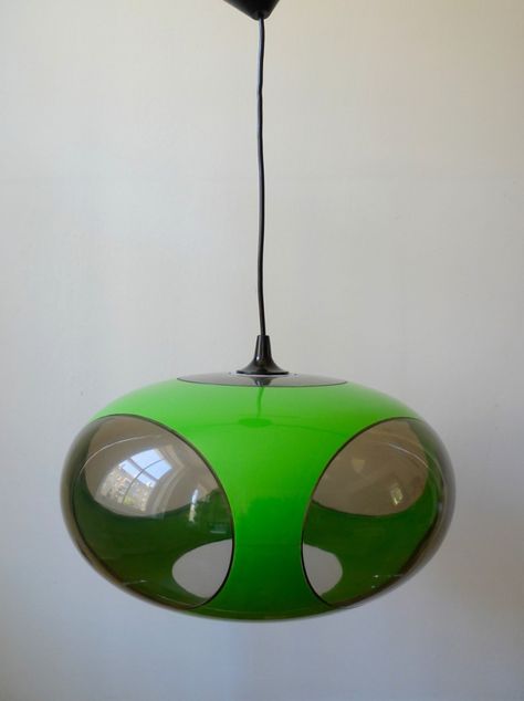 Luigi Colani Furniture, Weird Light Fixtures, Retrofuture Interior, Space Age Kitchen, Space Age Interior, Space Age Furniture, Luigi Colani, Celing Light, 20th Century Furniture