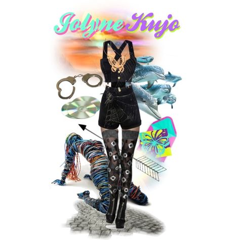 Jolyne Inspired Outfit by akaned on Polyvore featuring CHI, SKU Jewelry, Bend and POLICE Jolyne Outfit Ideas, Jolyne Kujo Outfit, Jojo Inspired Outfits, Jolyne Kujo Inspired Outfit, Jolyne Kujo Outfit Ideas, Jolyne Inspired Outfit, Jolyne Cosplay, Jolyne Kujo Gucci, Jojo Fashion