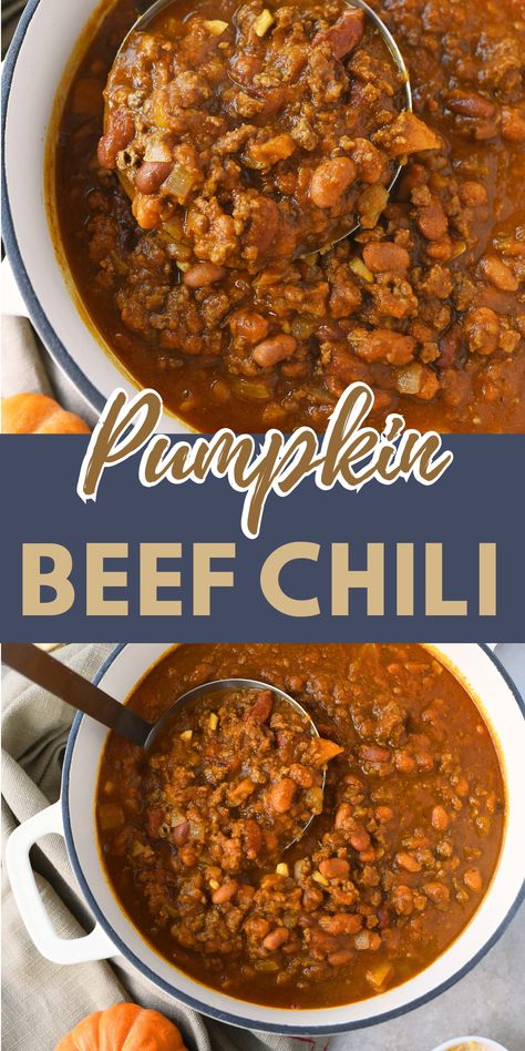 Sweet Smoky Chili, Tomato Free Chili, Smoky Chili Recipe, Chili Pumpkin, Chilli Soup, Fall Favorites Recipes, Pumpkin Chili, Chili Cook Off, Butternut Squash Recipes