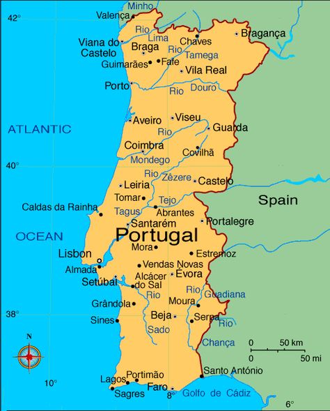 map of portugal with cities - Google Search Map Of Portugal, Portugal Cities, Portugal Map, Lisbon Travel Guide, Day Trips From Lisbon, Portugal Vacation, Portugal Travel Guide, Travel Infographic, Infographic Map