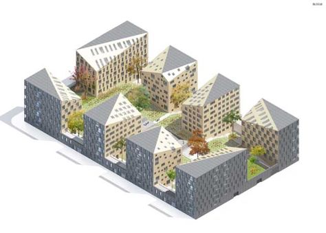 Urban Block, Residential Architecture Facades, Residential Architecture Apartment, Urban Design Architecture, Urban Design Concept, Urban Housing, Architecture Modern, Architectural Model, Apartment Architecture