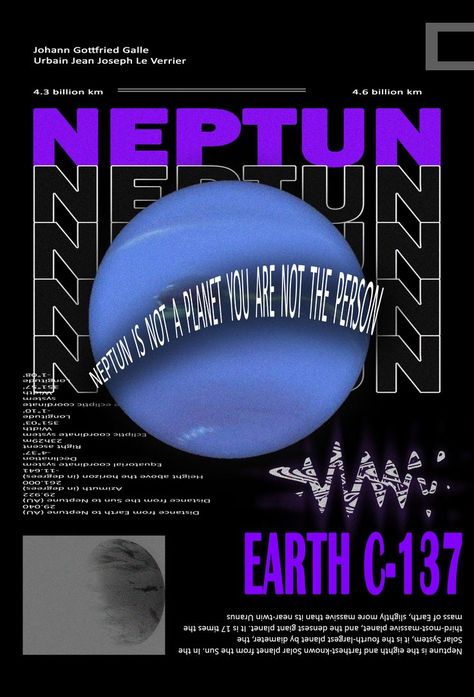 POSTER "NeptunE is not a planet you are not the person" Planet Poster, Airplane Drawing, Retro Style Posters, Old School Tattoo Designs, Tshirt Printing Design, Image Swag, Graphic Design Photoshop, Typography Poster Design, Retro Futurism