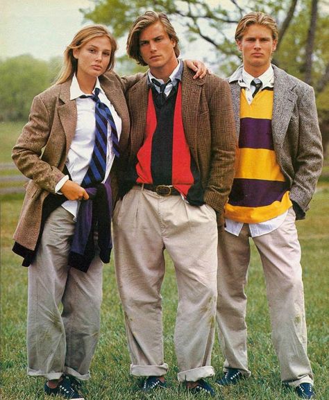 Ralph Lauren and the American Dream - Ralph Lauren 2014 - Esquire 80s Outfits Men, Tag Rugby, Ralph Lauren Ad, Ralph Lauren Ads, Preppy Mode, Style College, Rowing Blazers, Preppy Boys, 90s Ralph Lauren