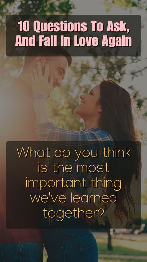 10 Questions To Help You Fall Back In Love Again 32 Questions To Fall In Love, Questions To Ask Your Long Term Partner, Questions To Fall In Love, Fall Back In Love, Fall In Love Again, In Love Again, Falling Back In Love, Falling In Love Again, The Spark