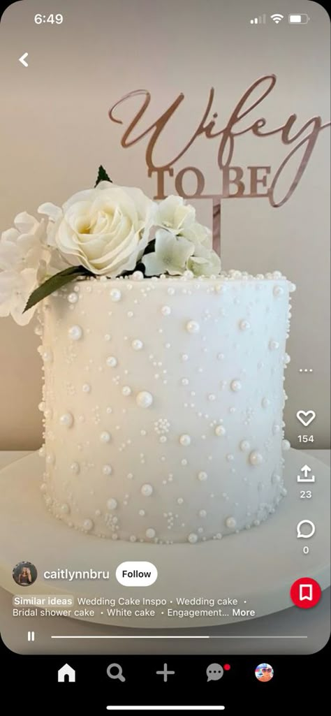 Wedding Shower Ideas Decorations Elegant, Bridal Shower Cake With Pearls, Diamond And Pearl Bridal Shower Theme, Kitchen Tee Ideas Bridal Showers, Shower Party Cake Bride, 30th Anniversary Party Ideas Pearl, Pearl Bridal Shower Cake, Bubbles And Pearls Party, Wedding Shower Cakes Ideas