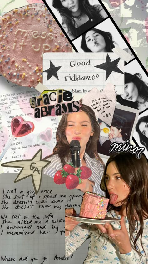 Gracie Wallpaper, Making Amends, I Loved You First, Poster Room, Ios Wallpapers, Gracie Abrams, Good Notes, Instagram Story Ideas, Create Collage