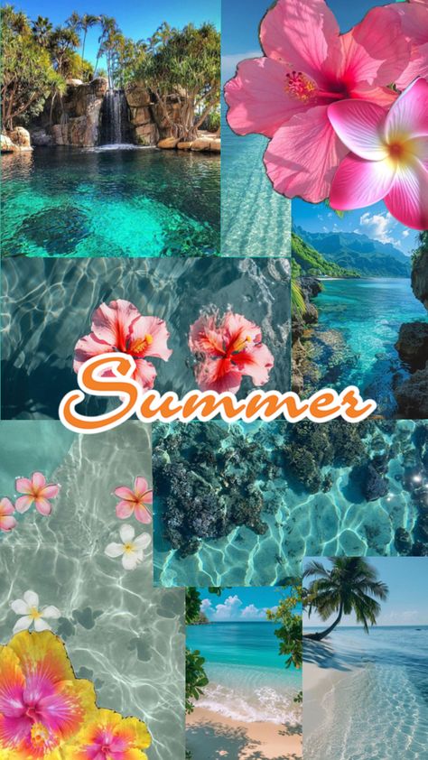 #wallpaper #summer Beach Lockscreen, Les Maldives, Slay Wallpapers, Florida Wallpaper, Holiday Iphone Wallpaper, Holiday Wallpapers, Beautiful Summer Wallpaper, Summer Wallpapers, Beachy Aesthetic