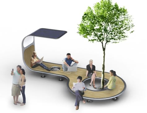 Urban Furniture                                                                                                                                                      More Urban Furniture Design, Public Space Design, Urban Landscape Design, Urban Furniture, Landscape Architecture Design, Bench Designs, Street Furniture, Parking Design, Street Design