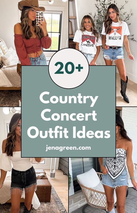 Looking for country concert outfit ideas? These concert outfits with Coachella vibes are perfect for any event. Rock a stylish country concert outfit with a trendy country concert dress for the ultimate look. If you're wondering what to wear to a country concert, these outfits for a concert will have you ready for the stage! Outfits For A Concert, Country Concert Dress, Country Concert Outfit Fall, Consert Outfits, Summer Country Concert Outfit, Country Concert Outfit Ideas, Concert Dress, Concert Outfit Fall, Coachella Vibes