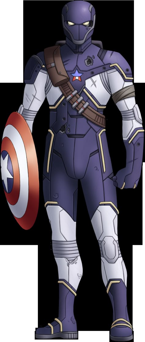 Captain Marvel Redesign, Captain America Redesign, Captain America Concept Art, Super Hero Character Design, Oc Costume, Captain America Design, Marvel Redesign, Hero Character Design, Fandom Characters