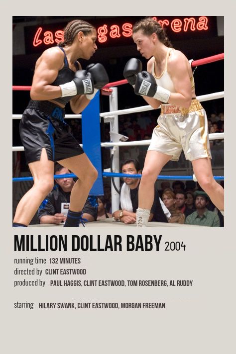 Million Dollar Baby Movie, Baby Minimalist, Million Dollar Baby, Baby Movie, Sports Movies, Baby Poster, Minimalist Movie Poster, Baby Posters, Sports Movie