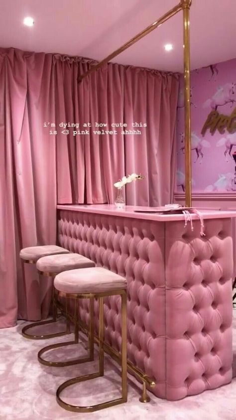 #pink #follow #color #Curtains#inside #design #decor Women Cave, Beauty Room Salon, Esthetician Room Decor, Esthetics Room, Salon Suites Decor, Pink Bar, Beauty Room Decor, Beauty Room Design, Boutique Decor