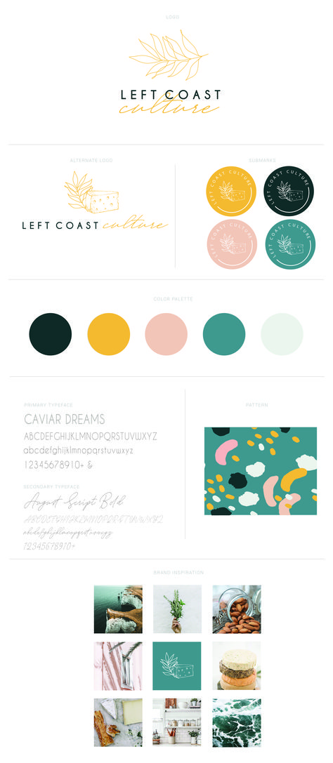 Logo, Branding Guide, Color Palette, Coast, Scotland, Cheese, Vegan, Plant-Based, Food Vegan Color Palette, Food App Color Palette, Color Palette Sustainability, Food Business Color Palette, Food Blog Color Palette, Organic Food Color Palette, Color Palette For Food Brand, Food Logo Color Palette, Bakery Logo Color Palette