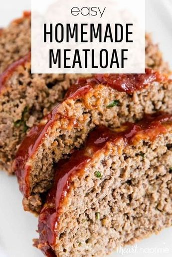 Best Homemade Meatloaf, Easy Homemade Meatloaf, Meatloaf Recipe With Crackers, Easy Meatloaf Recipe, Meatloaf Sandwich, Beef Meatloaf, Homemade Meatloaf, Classic Meatloaf Recipe, Sweet Glaze