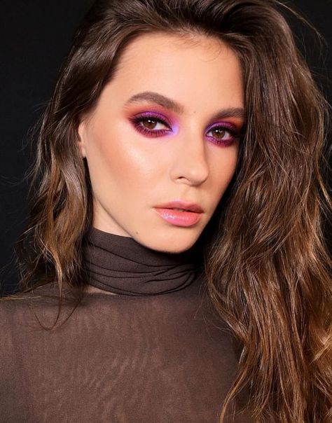 24 Fall Makeup Trends: Shockingly Wearable Makeup Looks For Fall Extreme Make-up, Winter Make Up, Matte Make Up, Fall Makeup Trend, Pink Smokey Eye, Fall Makeup Looks, Beauty Make-up, Makijaż Smokey Eye, Purple Eyeshadow