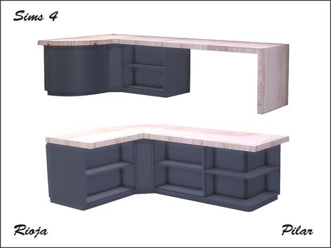 Sims Counter Cc, Sims 4 Cc Kitchen Functional, Kitchen Cabinets Sims 4 Cc, Sims 4 Cc Bars, Sims4 Counter Cc, The Sims Resource Sims 4 Furniture Kitchen, Counter Cc Sims 4, Sims 4 Sideboard, Sims 4 Kitchen Island