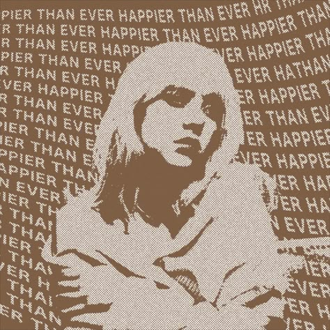 Happier Than Ever Aesthetic, Aesthetic Billie Eilish, Billie Eilish Poster, Billie Eilish Happier Than Ever, Billie Eilish Wallpaper, Happier Than Ever, Billie Eilish, Tags