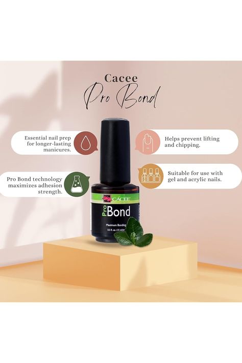 ProBond Nail Dehydrator by Cacee (Pro Bond), Nail Dehydrate and Bonder for Gel Nails and Acrylic Bond Aid Nail Prep Polish Primer 0.5 oz Complete Your Nail Supplies Set Nail Dehydrator, Nail Prep, Nail Supplies, Nail Supply, Unique Fashion, You Nailed It, Beauty And Personal Care, Gel Nails, Personal Care