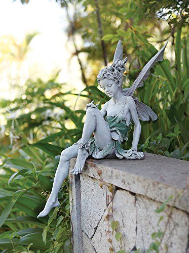 Angel Garden Statues, Angel Garden, Balkon Decor, Garden Fairies Figurines, Frog Statues, Woodland Flowers, Fairy Statues, Garden Figurines, Garden Angels