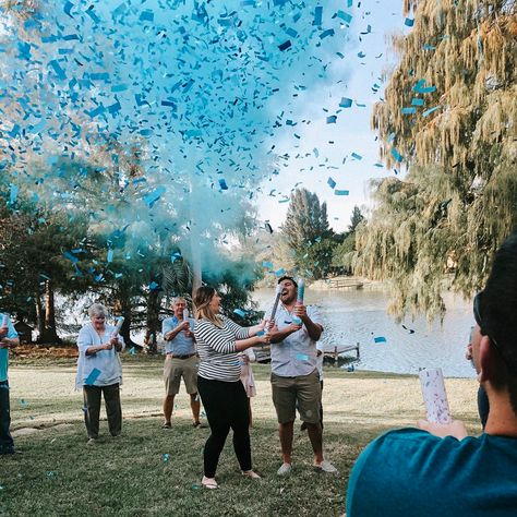 Gender Reveal Pictures, Gender Party, Gender Reveal, Confetti, Work Hard, Make Your, Celebrities