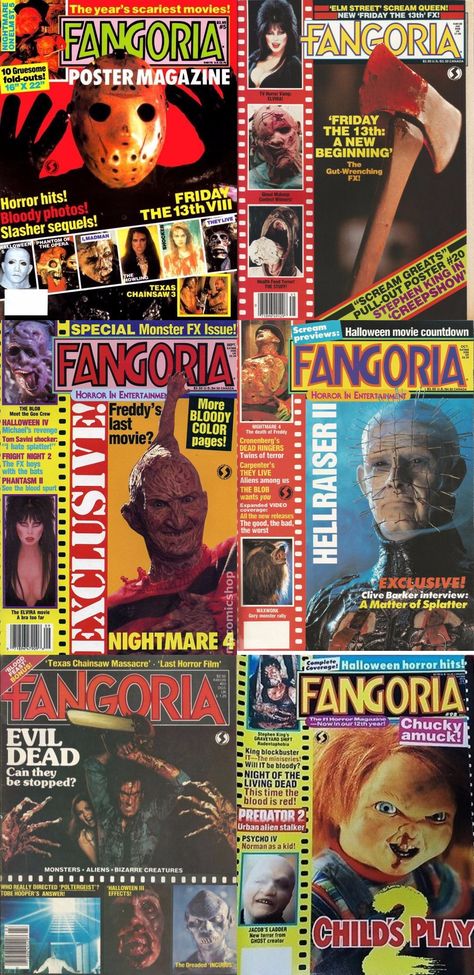 fangoria magazine Halloween Magazine Layout, Fangoria Magazine, Halloween Magazine, Horror Magazine, All Horror Movies, American Gothic, Magazine Layout Design, Monster Mash, Halloween Movies