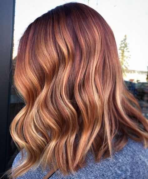 Light Brown Hair With Red Undertones, Dark Caramel Hair Color, Orange Hair Color Ideas, Blonde Balayage Ideas, Caramel Hair Color Ideas, Dark Caramel Hair, Orange Hair Color, Caramel Hair Color, Brown Hair Trends