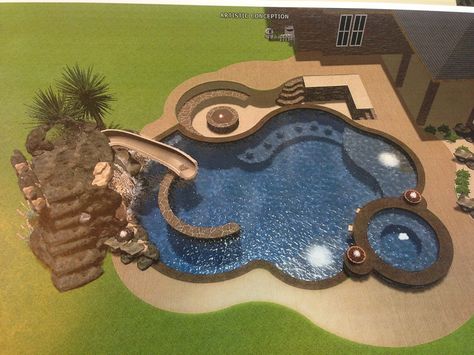 Pool design Bloxburg Pool Ideas, Kids Architecture, Diy Backyard Projects, Bloxburg Beach House, Dream Backyard Pool, Pool Life, Diy House Plans, Bloxburg Ideas, Luxury Pools