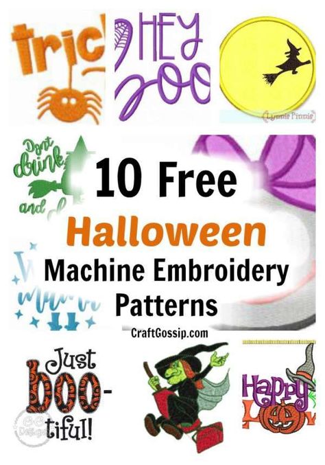 10 Free Halloween Machine Embroidery Designs – Needle Work Free Machine Embroidery Designs Downloads Pes, Spooky Embroidery Patterns Free, Machine Embroidery Ideas, Hand Embroidery Patterns Free Printable Halloween, Embroidery Halloween Designs, Simple Halloween Embroidery Designs, Free Fall Machine Embroidery Designs, Halloween Applique Designs, Halloween Machine Embroidery Designs