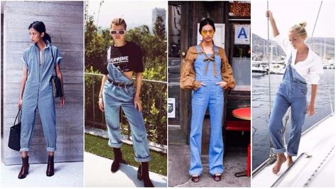 1990s Outfit Ideas, 90s Overalls Outfit, Overalls Outfit Winter, 90s Fashion Overalls, 90s Fashion For Women, 90s Overalls, Overalls 90s, The 90s Fashion, 90s Trends