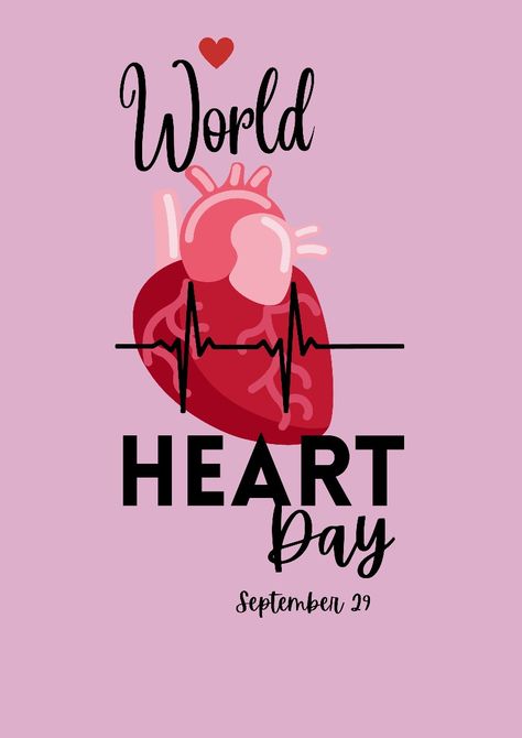 World Heart Day Creatives, World Heart Day Poster Design, World Heart Day Creative Ads, World Heart Day Quotes, World Heart Day Poster, Heart Day Poster, Hearts Day Quotes, Flag Pic, Indian Flag Pic