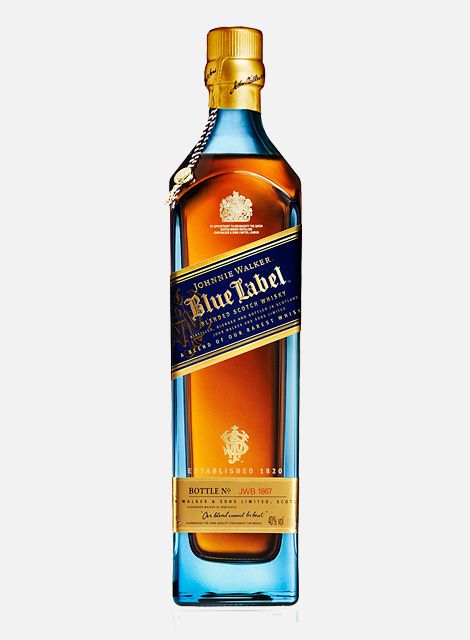 Johnnie Walker Blue Label premium blended whisky Blue Label Whisky, Johnnie Walker Blue Label, Johnny Walker Blue Label, Johnnie Walker Blue, Blended Whisky, Good Whiskey, Blended Scotch Whisky, Scotch Whiskey, Gold Peak Tea