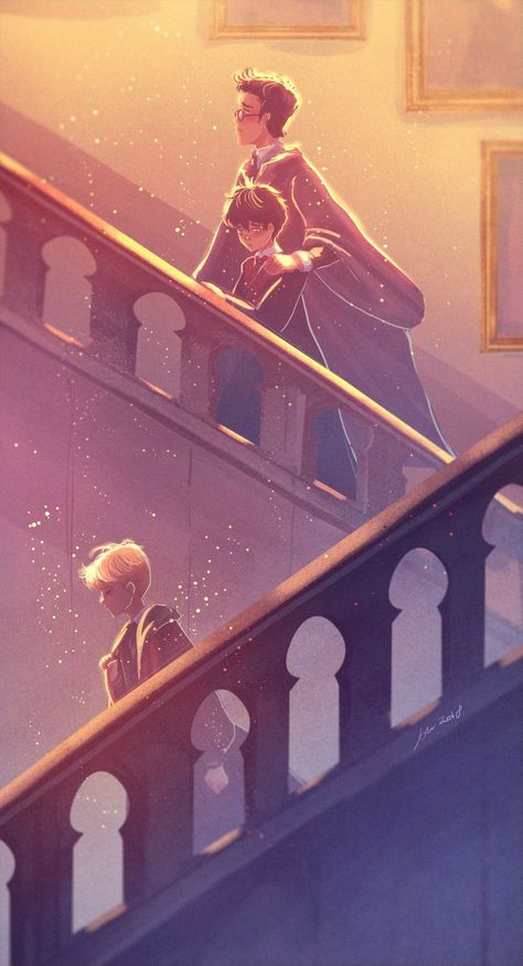 Harry Potter and the cursed child Nineteen years later Albus Potter, Fanart Harry Potter, Scorpius And Albus, Harry Potter Cursed Child, Scorpius Malfoy, Art Harry Potter, Harry Potter Illustrations, Buku Harry Potter, Harry Potter Artwork