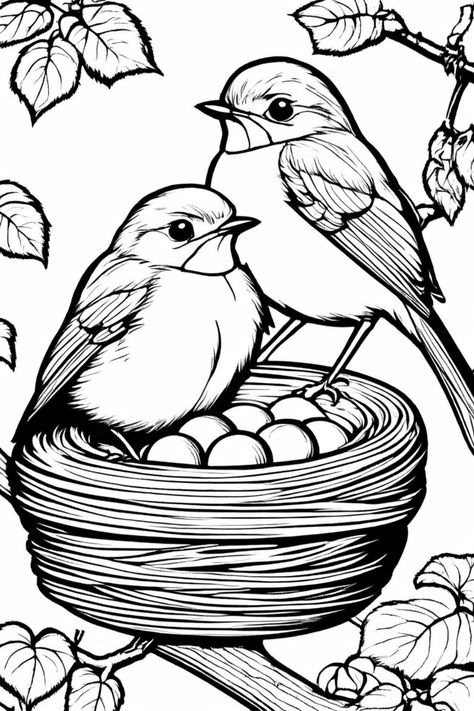 Explore the amazing world of birds with our collection of free printable bird coloring pages for everyone! From intricate designs for adults to cute and simple sheets for kids, these bird coloring pages are perfect for all ages and skill levels. Let your creativity take flight as you add beautiful colors to majestic eagles, vibrant parrots, adorable hummingbirds, and more. Whether you're a seasoned artist or just looking for a relaxing activity, these bird coloring ideas are sure to bring you jo Bird Template Printable Free Pattern, Birds Outline, Simple Outlines, Zoo Coloring Pages, Bird Outline, Htv Ideas, Bird Coloring, Easy Bird, Simple Sheets