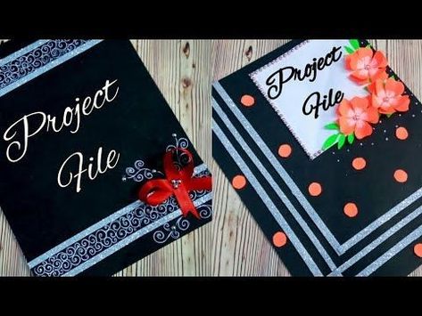 Decoration Ideas For Project File, Project File Cover Ideas Handmade Sheet, Front Page Of Project File, Front Page Decoration Ideas, Project File Cover Ideas School Creative, Idea For Project, File Decoration Ideas Cover, Page Decoration Ideas, Front Page Decoration