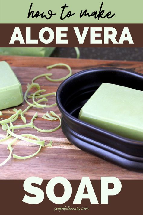 Aloe Vera Bar Soap Diy, Melt And Pour Soap For Sensitive Skin, Aloe Melt And Pour Soap Recipes, Aloe Recipes For Skin, Diy Aloe Vera Soap Melt And Pour, Cooking With Aloe Vera, Aloe Soap Recipe, Aloe Vera Soap Recipe Melt And Pour, How To Make Aloe Vera Gel At Home