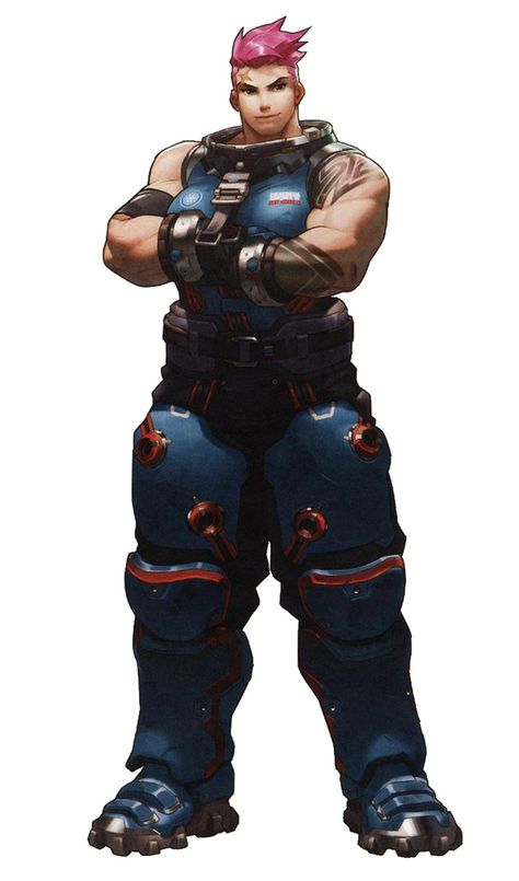 Overwatch Zarya Fanart, Zarya Overwatch Fanart, Zarya Fanart, Arnold Tsang, Zarya Overwatch, Cyberpunk Character, Game Character Design, Body Poses, Video Game Characters