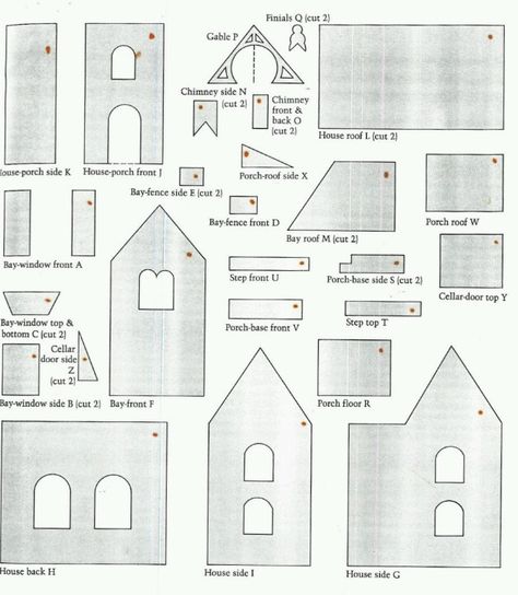 Gingerbread house template Gingerbread House Plans, Gingerbread House Template Printable, Easy Gingerbread House, Halloween Gingerbread House, Cardboard Gingerbread House, Paper House Template, Gingerbread House Patterns, Cool Gingerbread Houses, Gingerbread House Template