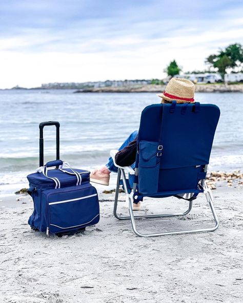 Ann @ Dabbling & Decorating’s Instagram post: “This is it, a wrap on summer friend🐳🦞 I’m looking forward to getting back to Vermont though in a couple of weeks and ushering in the…” Beach Day Essentials, Backyard Bbq Party, Beach Equipment, Beach Supplies, Nautical Colors, Coastal Interior, Folding Beach Chair, New England Style, Summer Friends