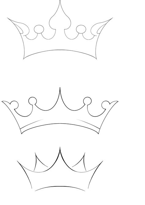 Tiara Design Drawing, Crown Tattoo Outline, Cute Crown Drawing, How To Draw A Crown, Crown Line Drawing, Crown Design Drawing, Crowns Drawings, Crown Drawing Easy, Crown Line Art