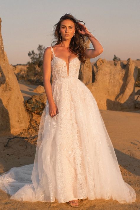 Madi Lane | LUV Bridal Rancho Cucamonga - Satine | Luv Bridal Rancho Cucamonga Showroom Bridal Showroom, Madi Lane, Bella Bridal, Full Circle Skirt, A Wedding Dress, Full Circle Skirts, Full Circle, Bridal Shop, Circle Skirt