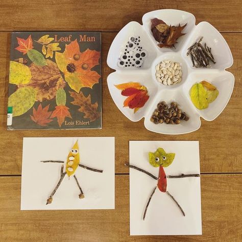 Reggio Inspired Fall Activities, Reggio Leaf Activities, Montessori Fall Art Activities, Early Fall Preschool Crafts, Leaves Art Activities For Preschoolers, Fall Exploration Preschool, Hiking Preschool Activities, Book Related Activities For Preschoolers, Diy Fall Activities