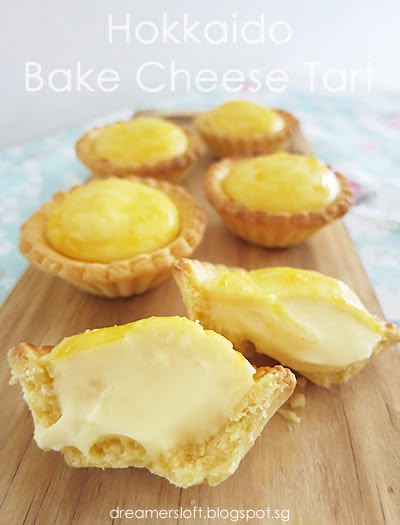 Hokkaido Cheesecake, Japanese Cheese Tart, Hokkaido Baked Cheese Tart, Bake Cheese Tart, Asian Deserts, Easy Tart Recipes, Bake Cheese, Resep Cake, Tarts Recipe