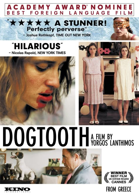 Dogtooth Yorgos Lanthimos, Indie Movie Posters, Movie Recs, I Love Cinema, Films To Watch, Foreign Film, Indie Movies, Cinema Posters, Good Movies To Watch