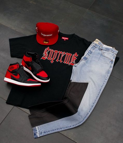 Cool Outfits For Men Street, Outfit Drill, Atlanta Streetwear, Jordan 4 Outfit Men, Sneakerhead Outfits, Black Teens Fashion, Summer Swag Outfits, Luxury Fashion Outfits, Streetwear Ideas