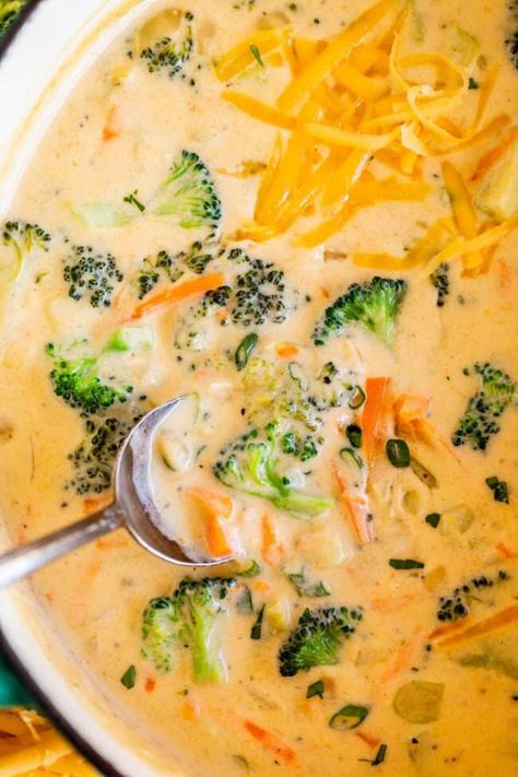 Campbells Cheddar Cheese Soup Recipes, Easy Broccoli Cheese Soup, Broccoli And Cheddar Soup, Broccoli And Cheddar, Best Egg Recipes, Cheddar Soup Recipe, How To Make Broccoli, The Food Charlatan, Broccoli Cheese Soup Recipes