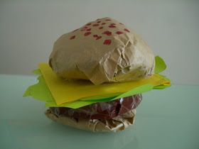 Hamburger Crafts For Kids, Hamburger Craft, September Activities, World Craft, Food Sculpture, Paper Food, Festival 2022, Fat Foods, Camping Crafts